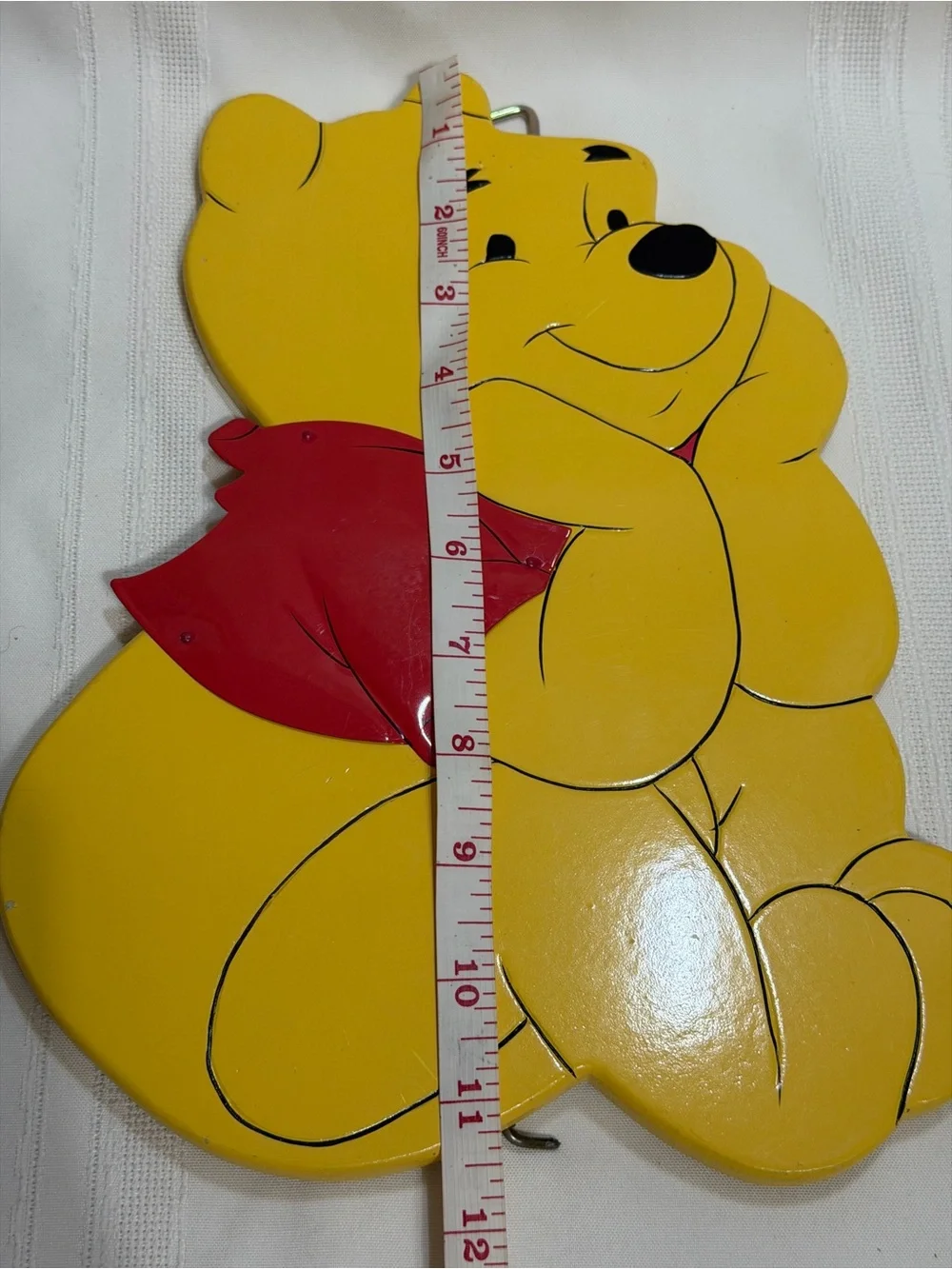 Winnie the Pooh Wood 3D Bright Yellow Body Red Shirt Hinged 9